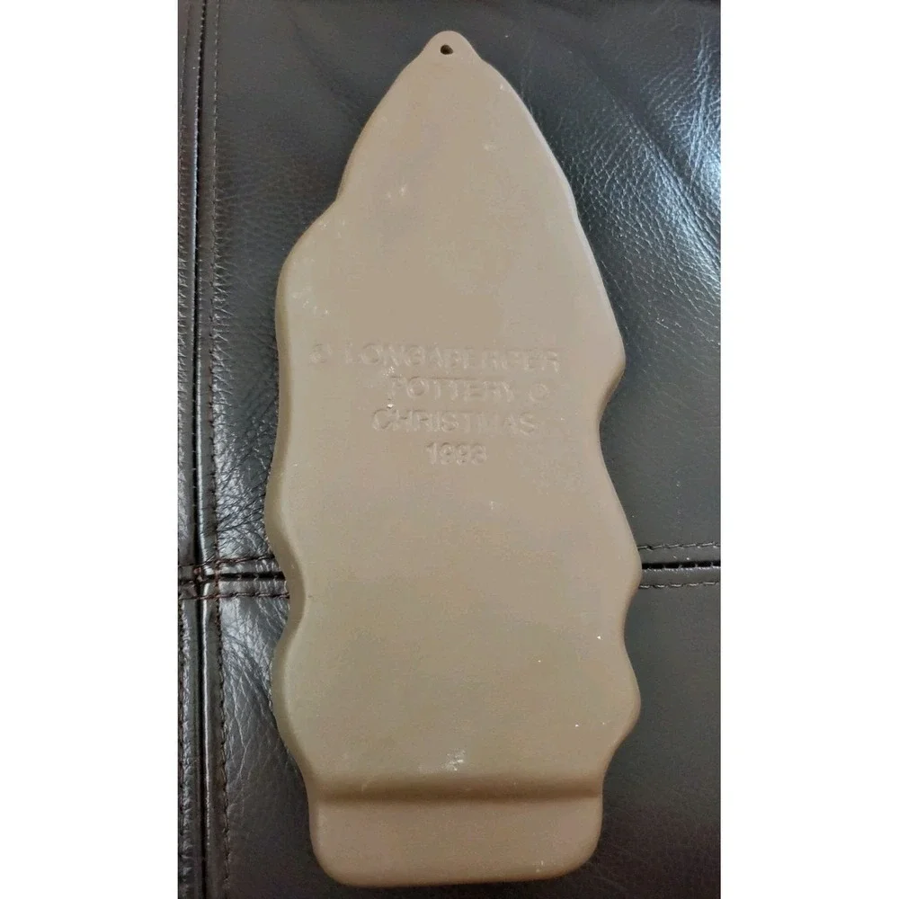 Longaberger St. Nick‎ Pottery Cookie Mold Press Holiday Christmas 1993 Baking